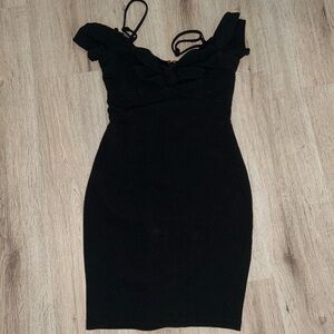 Elegant Black Off-Shoulder Dress